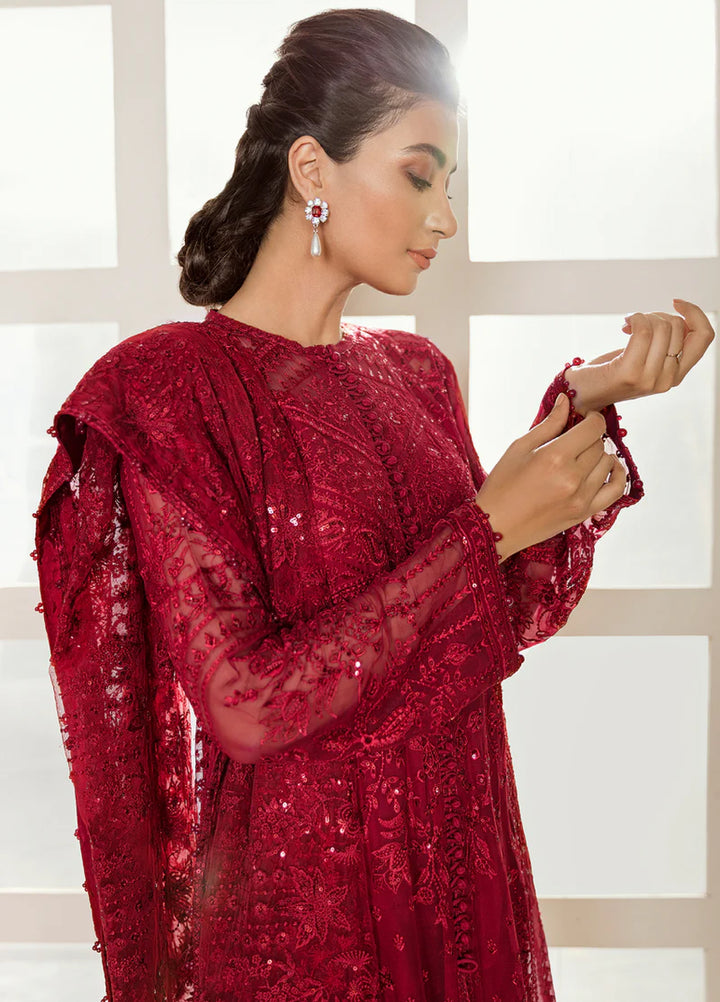 Chantelle by Baroque Unstitched Chiffon Embroidered Suits 3 Piece BQ25FC UF-37 - Festive Collection
