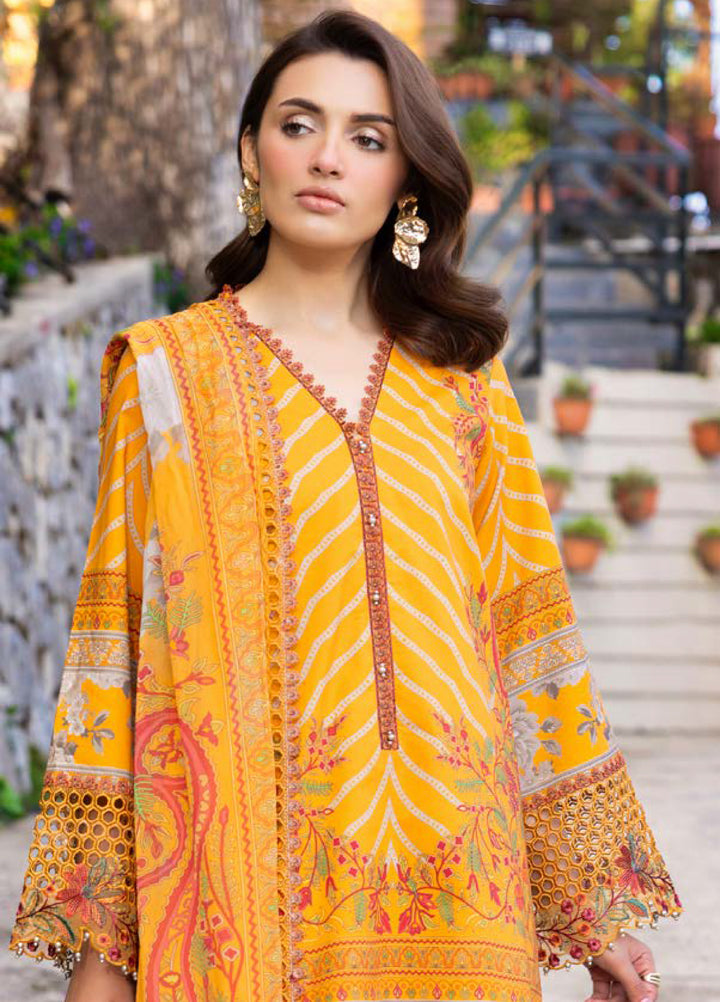 Rang e Bahar by Charizma Unstitched Embroidered Lawn 3 Piece Suit CHR26ULR CRB6-14 - Summer Collection