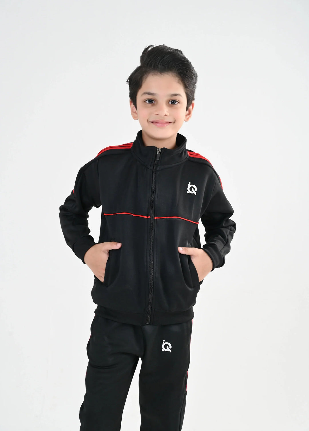IQ Exclusive Kids Track Suit Fleece 2 PieceOrange Strike Tracks-Unisex Kids - Winter Collection