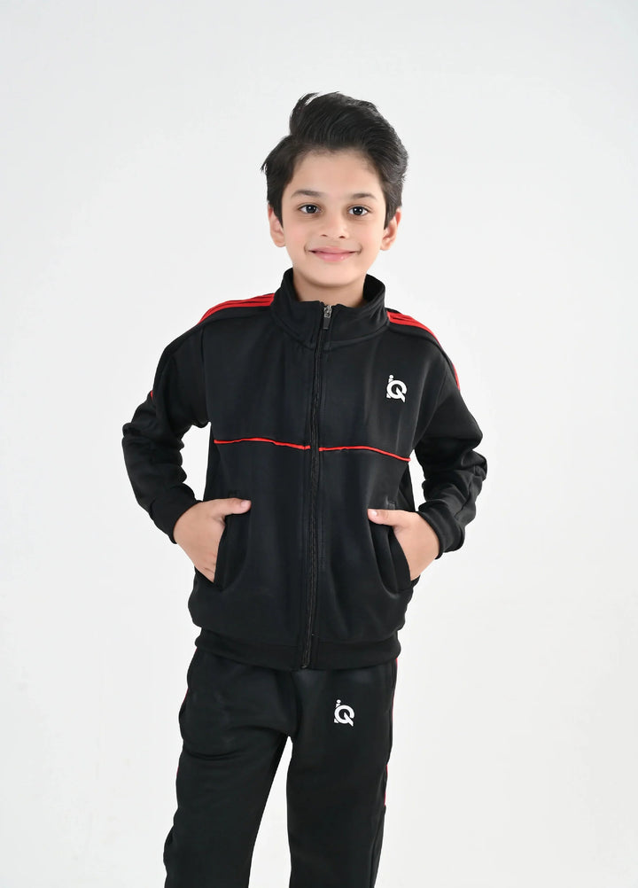 IQ Exclusive Kids Track Suit Fleece 2 PieceOrange Strike Tracks-Unisex Kids - Winter Collection