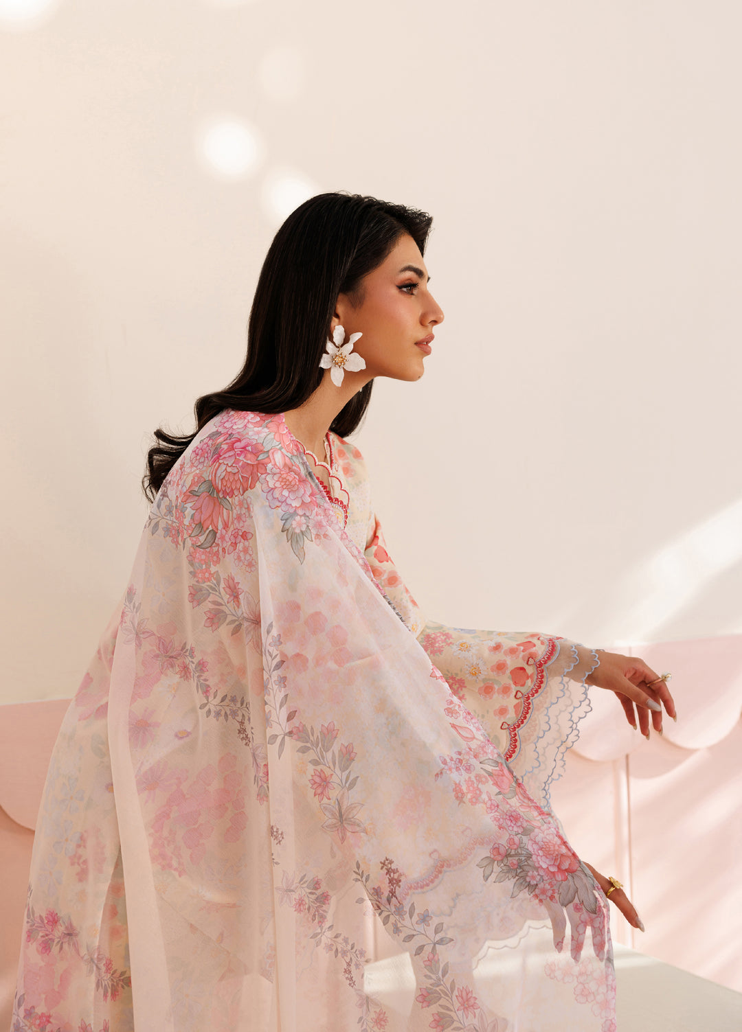 Azzal Unstitched Printed Lawn 3 Piece Suit AZL26UPL AZL-145 - Summer Collection