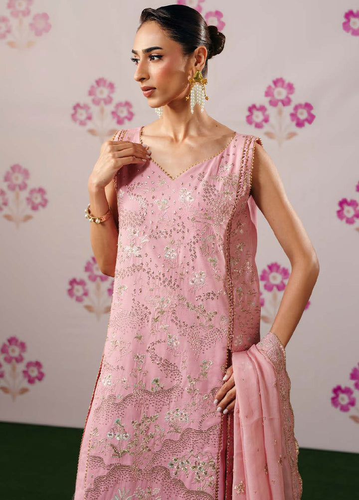 Shagun by Neeshay Unstitched Raw Silk Embroidered Suits 3 Piece NSH25SF ARMEEN - Festive Collection