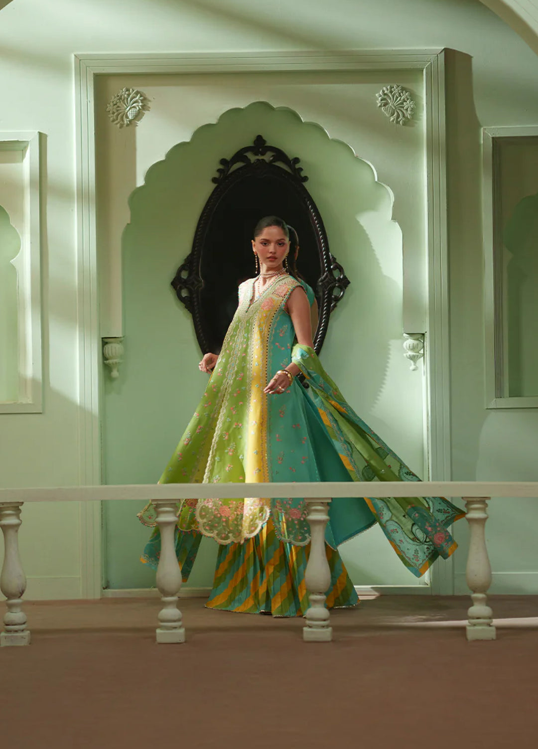 Mashriq by Bin Ilyas Unstitched Embroidered Lawn 3 Piece Suit BI26UML D114A - Festive Collection