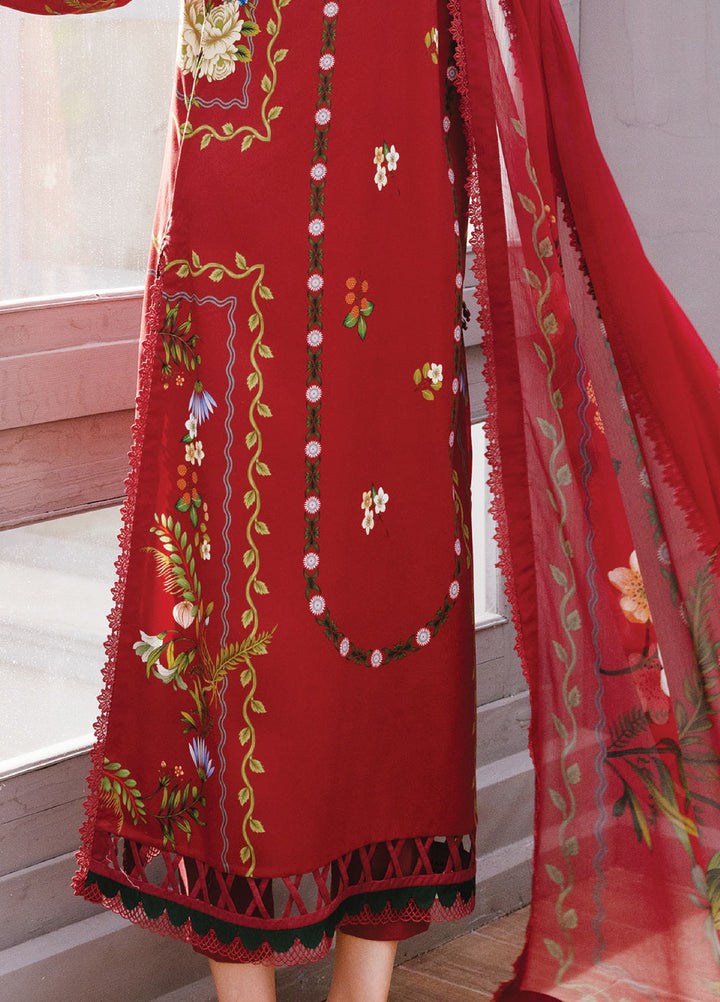 M Basics By Maria B Unstitched Digital Printed Linen 3 Piece MB25UW 1105-A - Winter Collection