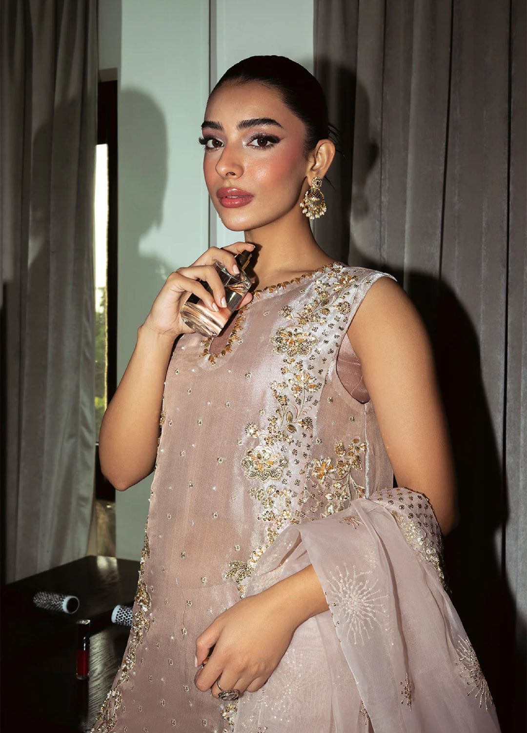 Pari Naaz by Neeshay Embroidered Net Suits Unstitched 3 Piece NSH25PW Noorain - Formals Collection