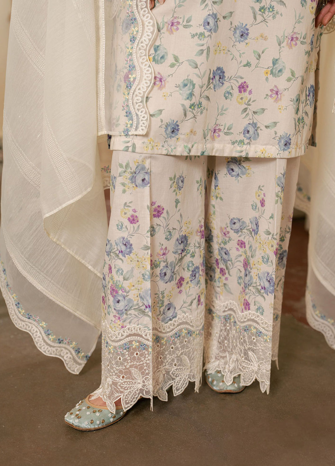 Mahiri by Cross Stitch Unstitched Embroidered Lawn 3 Piece Suit CS26UM D-5 SUMMER GRACE - Summer Collection