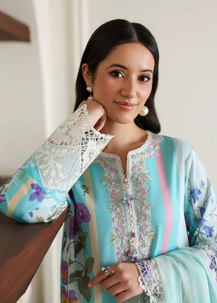 Sunlit Tales by Roheenaz Unstitched Embroidered Lawn 3 Piece Suit RN26ULS Sunbeam story RUNSS260711 - Lawn Collection