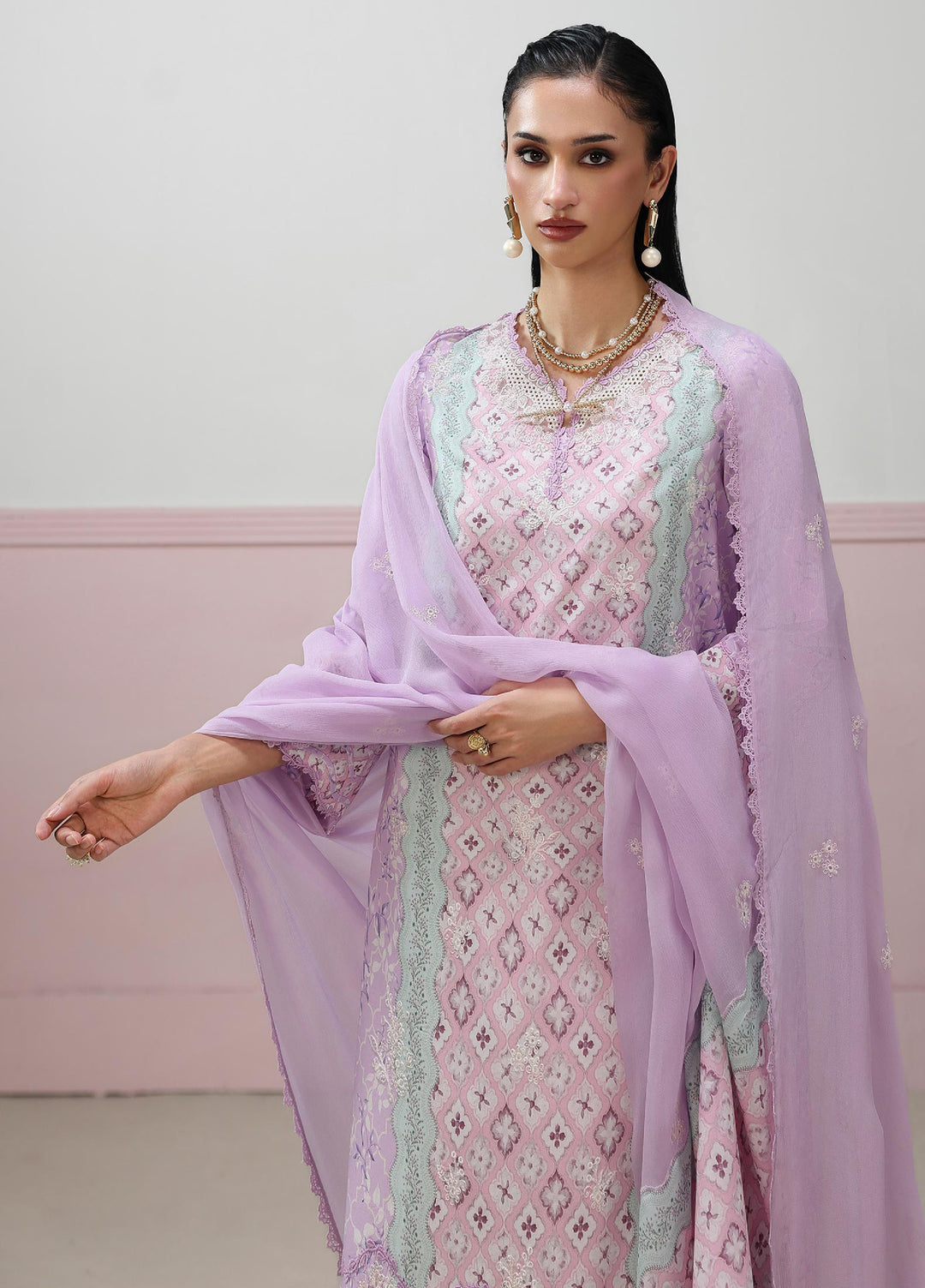Q Prints by Qalamkar Unstitched Printed Lawn 3 Piece Suit QLK26UQL Josee QQP-10 (A) - Summer Collection