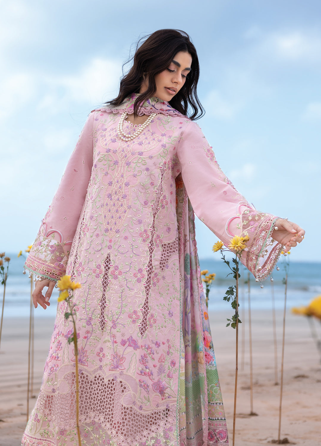 Sirene by Mahnur Unstitched Embroidered Lawn 3 Piece Suit MN26USL S-12 - Summer Collection