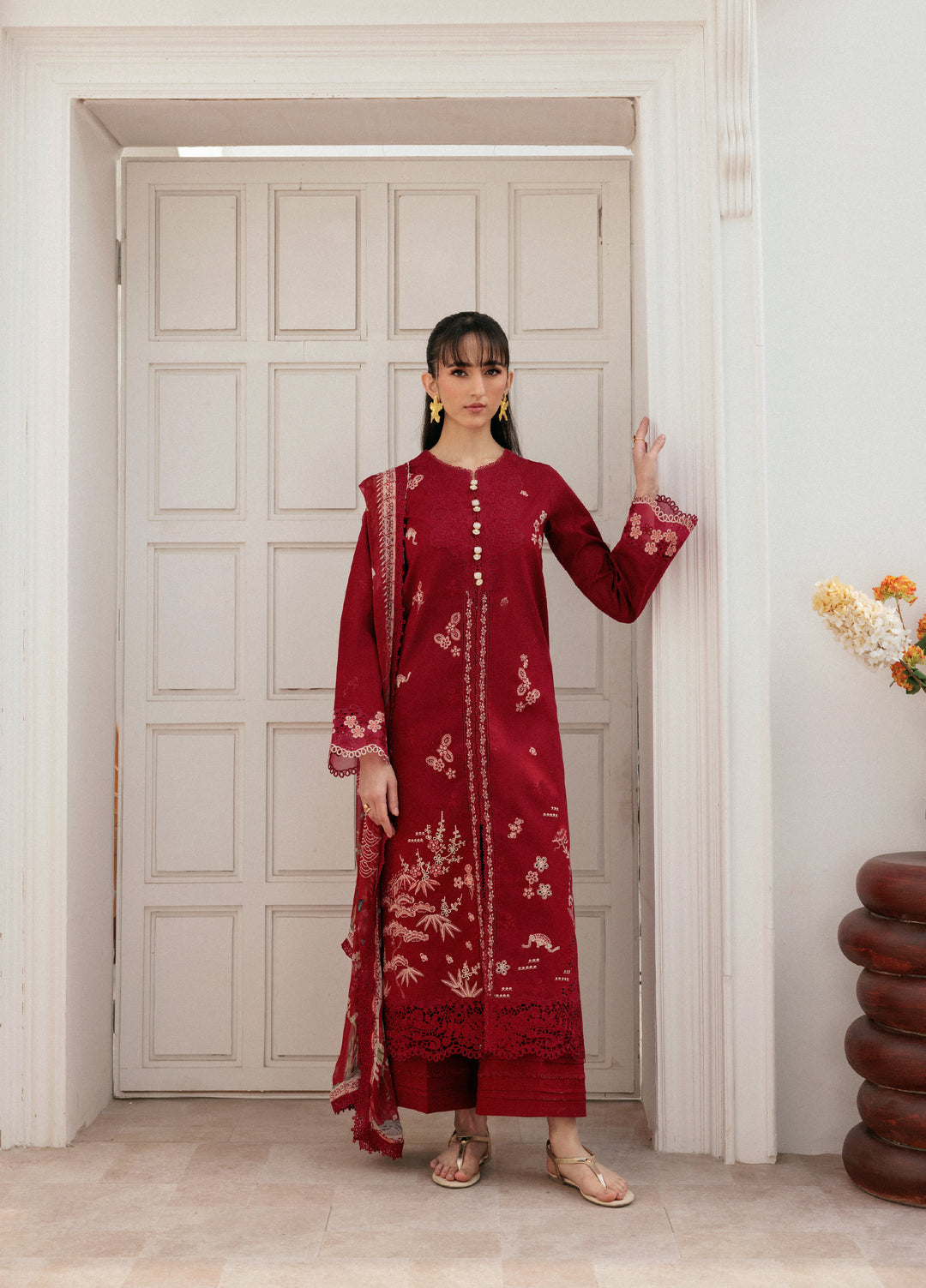Zync by Florent Untitched Lawn Embroidered 3 Piece Suit FL26UZ FZ-7A - Summer Collection
