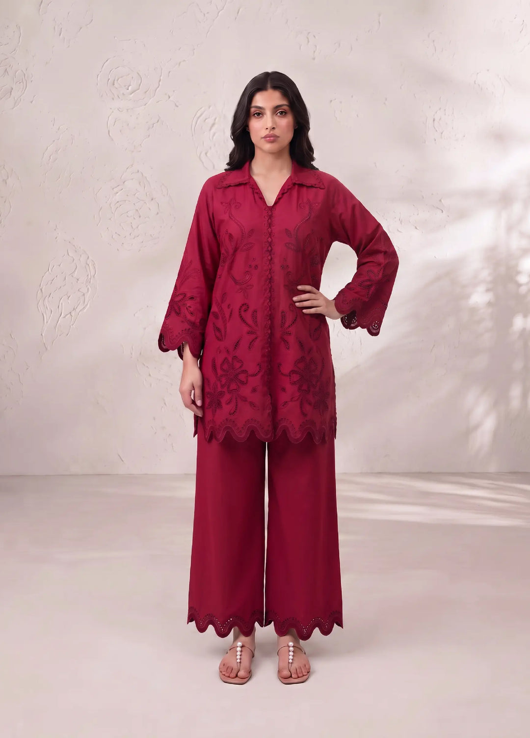 Scherezade Women RTW Embroidered Lawn Cotton 3 Piece Suit ZYRA - Casual Collection