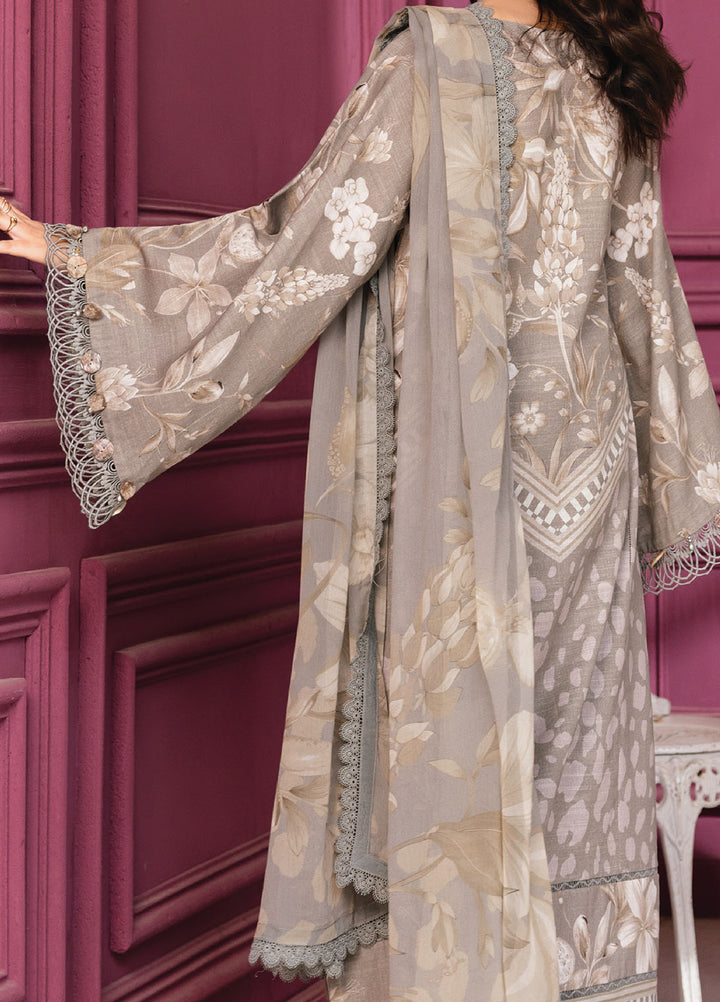 M Basics By Maria B Unstitched Digital Printed Linen 3 Piece MB25UW 1101-A - Winter Collection