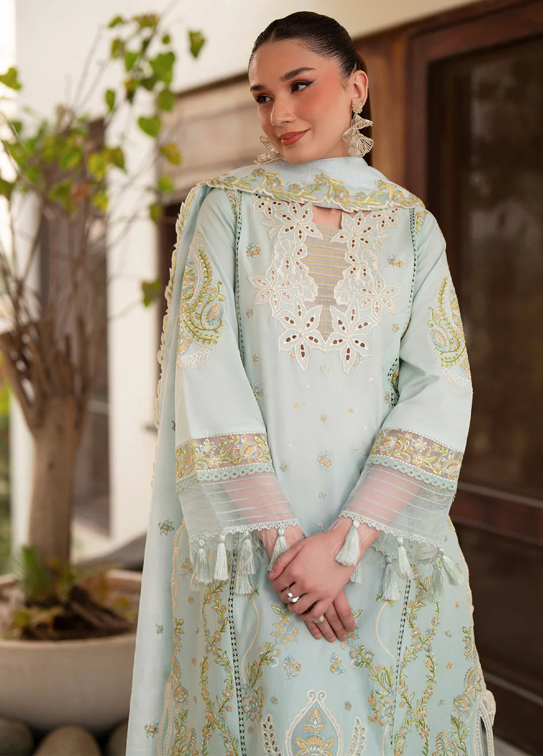 Angan by Mahnur Unstitched Embroidered Lawn 3 Piece Suit MN26UAL AAN-013 - Summer Collection