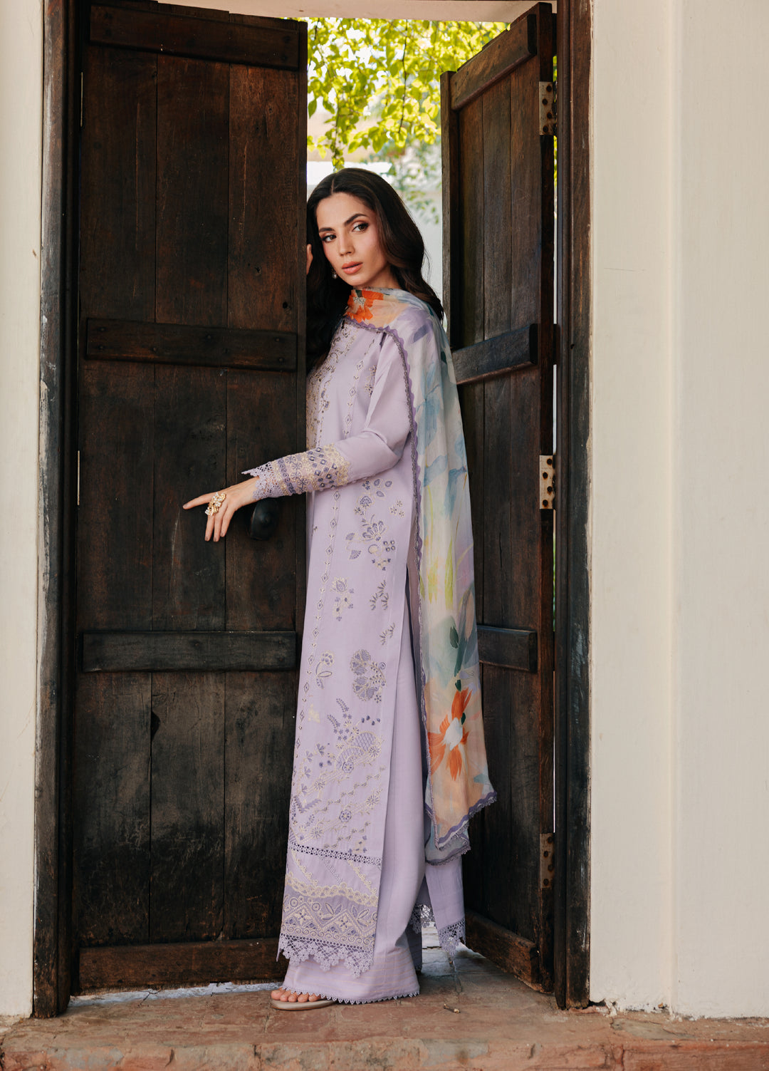 Zync by Florent Unstitched Embroidered Lawn 3 Piece Suit FL26ULZ FZ-2B - Lawn Collection