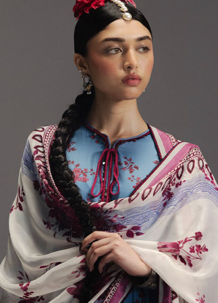 Anarkali by Zara Shahjahan Unstitched Embroidered Lawn 3 Piece Suit ZS26UAL D-02 FALAK ARA - Eid Collection