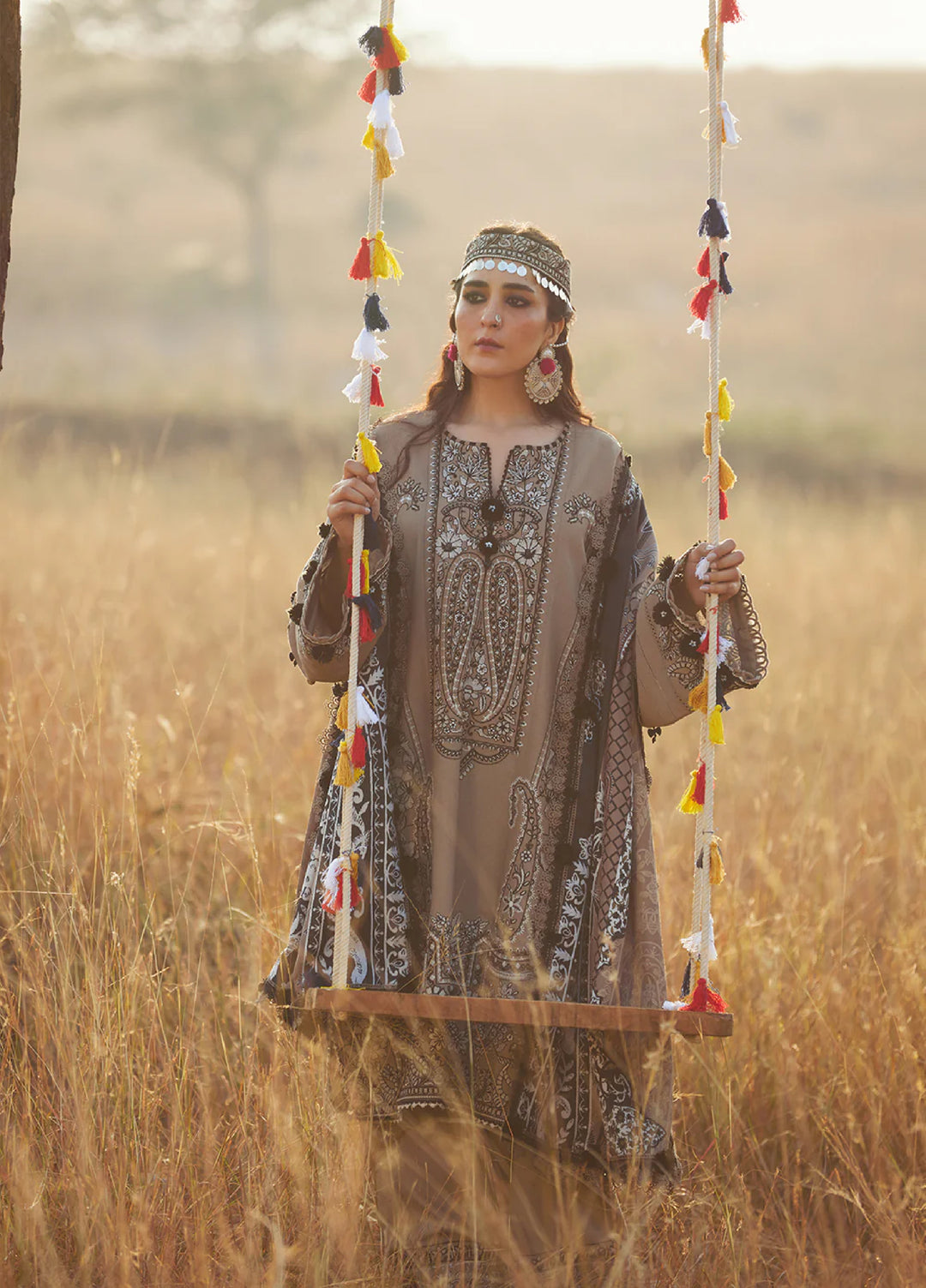 Saira Rizwan Unstitched Karandi Embroidered Suits 3 Piece SR25UW D-02 Rukh - Winter Collection