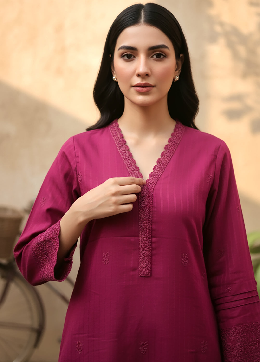 Lakhany Women Ready To Wear Embroidered 2 Piece Cambric LG-IZ-0414-W-EMB-2P - Winter Collection