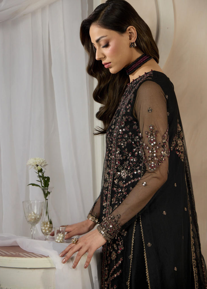 Dharkash by Zarif Unstitched Embroidered Net 3 Piece Suit ZR26UDN ZRF-DK-03 ASTER - Festive Collection