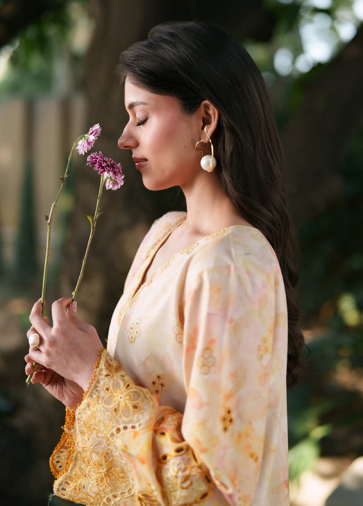 Summer Lines Printkari by Neeshay Unstitched Embroidered Lawn 3 Piece Suit NSH26SLP D-2 Solaya - Summer Collection