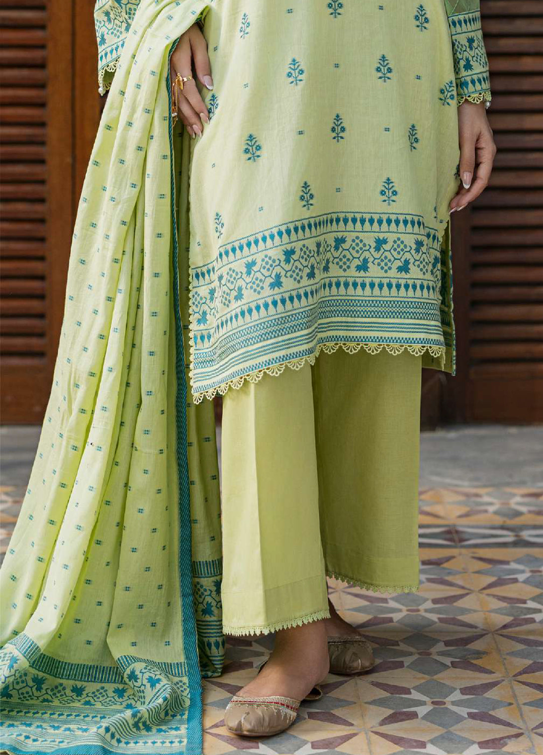 Zellbury Unstitched Printed Jacquard 3 Piece Suit ZB26UC WUS26X30859 - Casual Collection