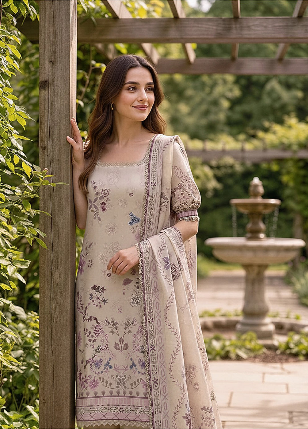 Zync by Florent Unstitched Printed Lawn 3 Piece Suit FL26UZPL FZ-01 - Summer Collection