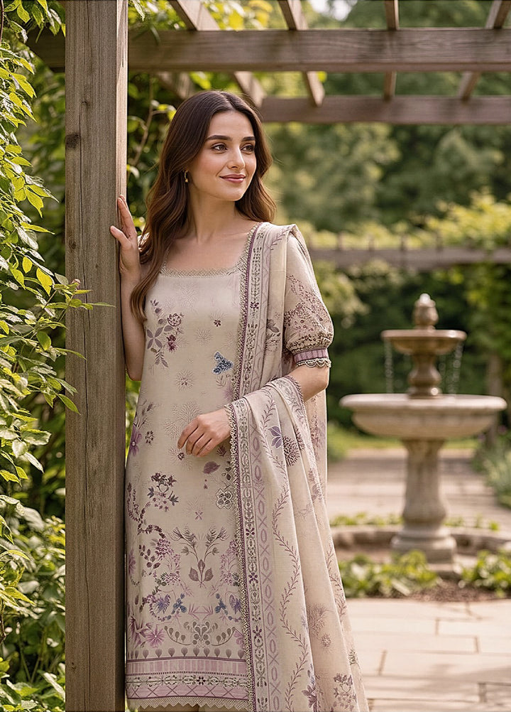 Zync by Florent Unstitched Printed Lawn 3 Piece Suit FL26UZPL FZ-01 - Summer Collection