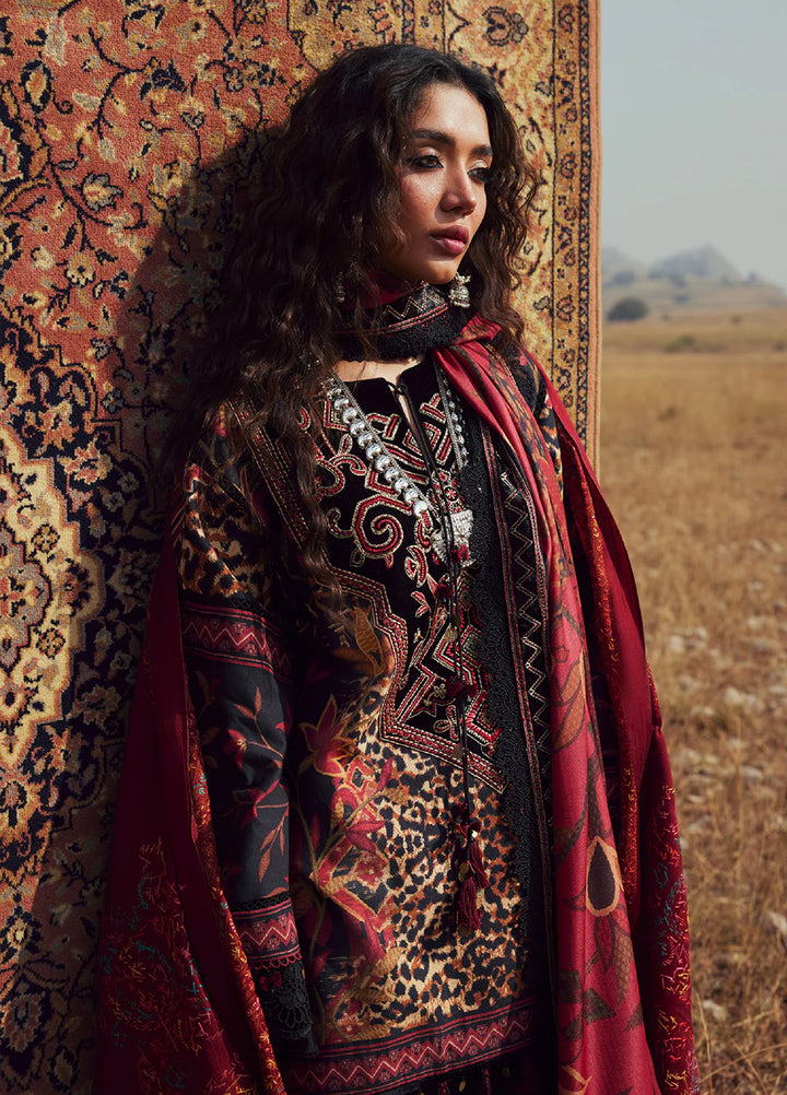 Saira Rizwan Unstitched Khaddar Embroidered Suits 3 Piece SR25UW D-09 Naz - Winter Collection