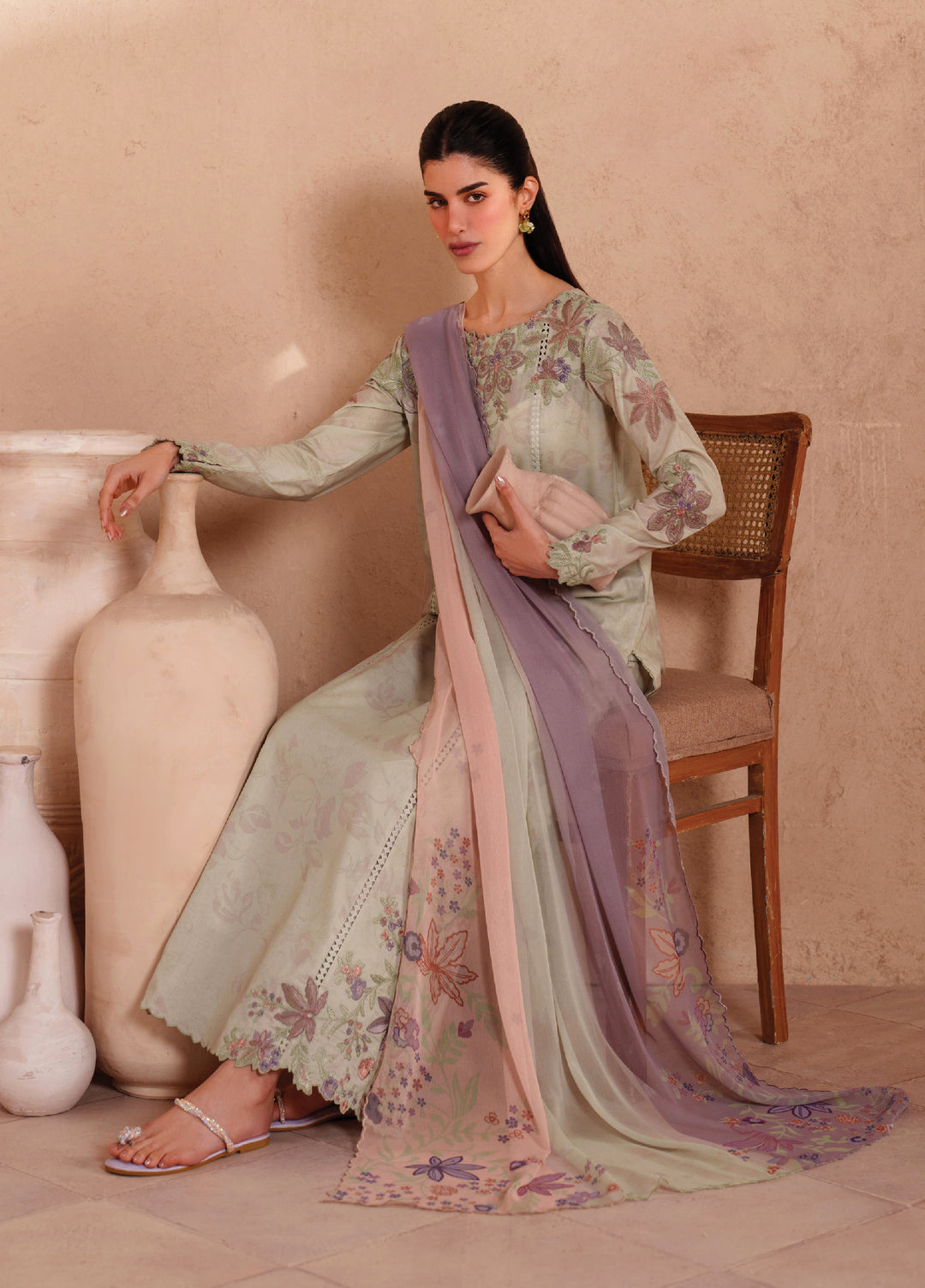 Iznik Unstitched Embroidered Lawn 3 Piece Suit IZ26ULE EL-09 - Eid Collection