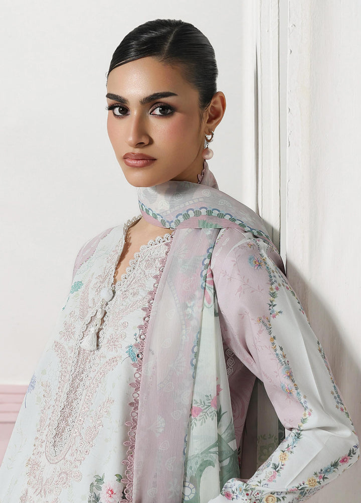 Q Prints by Qalamkar Unstitched Printed Lawn 3 Piece Suit QLK26UQL Minal QQP-05 (A) - Summer Collection