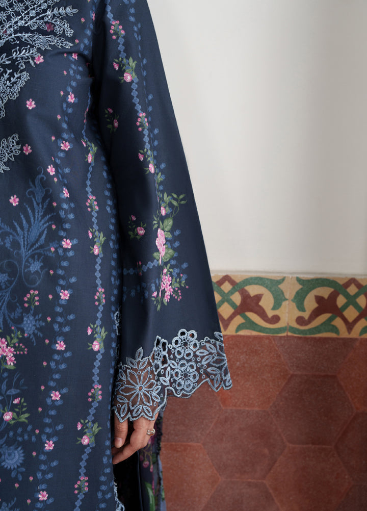 Summer Lines by Neeshay Unstitched Printed Lawn 3 Piece Suit NSH26ULS Noirelle - Eid Collection