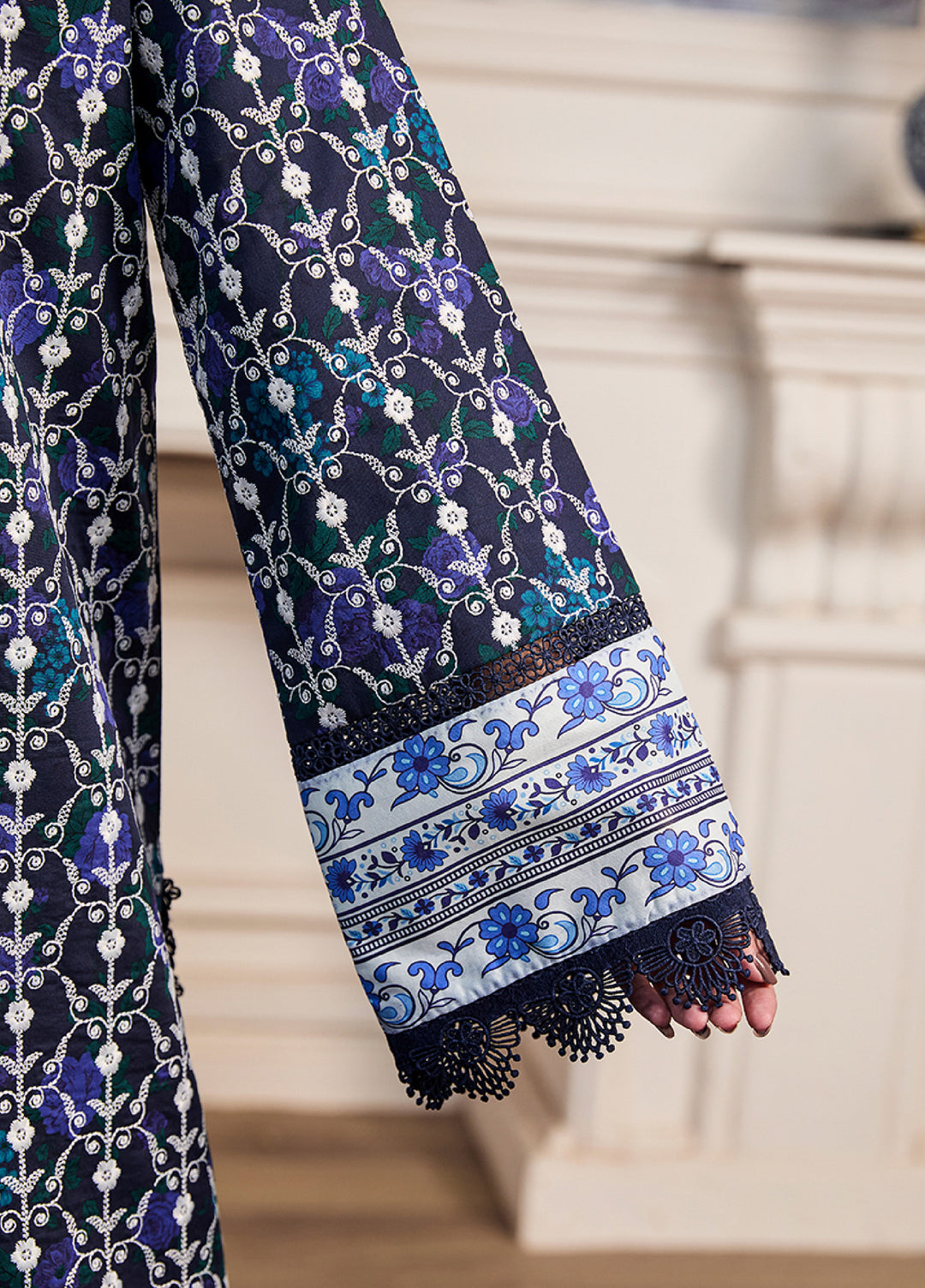 Raha Summer Prints by RajBari Unstitched Printed Lawn 3 Piece Suit RB26URVI D-2 - Summer Collection