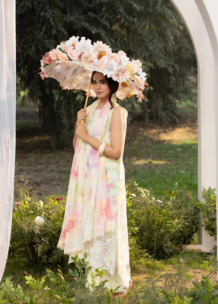 Summer Printkari Exclusive by RajBari Unstitched Embroidered Lawn 3 Piece Suit RB26USP D-07 - Casual Collection