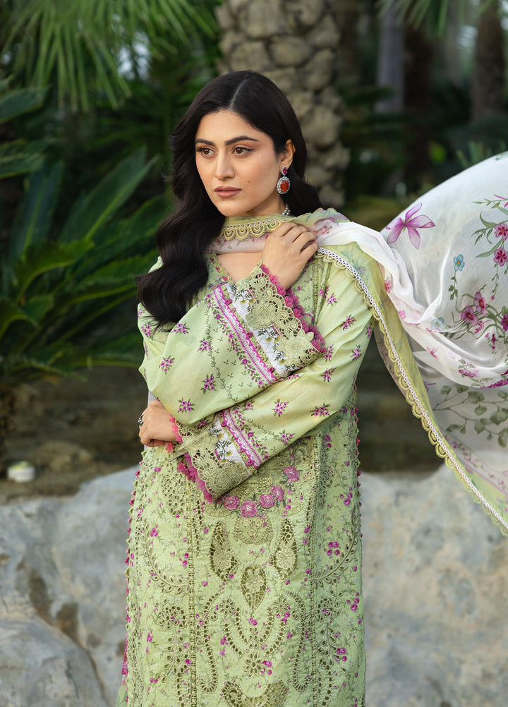 Elaf Premium Chikankari Unstitched Printed Lawn 3 Piece Suit EL26UPC ERC 2A HINA - Summer Collection