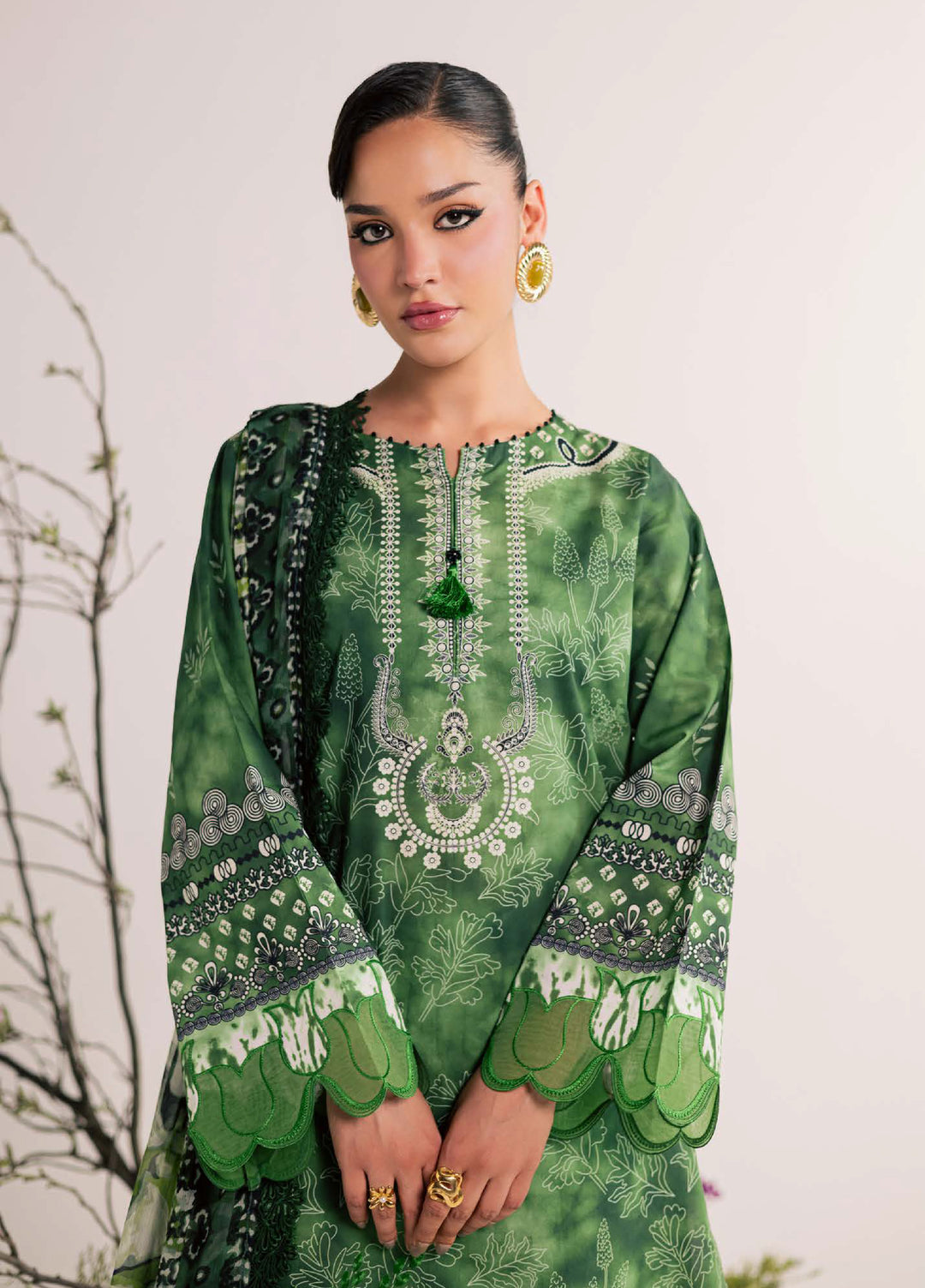 Daily Delight by Nureh Unstitched Embroidered Lawn 3 Piece Suit NU26UDDL DD-30 - Summer Collection
