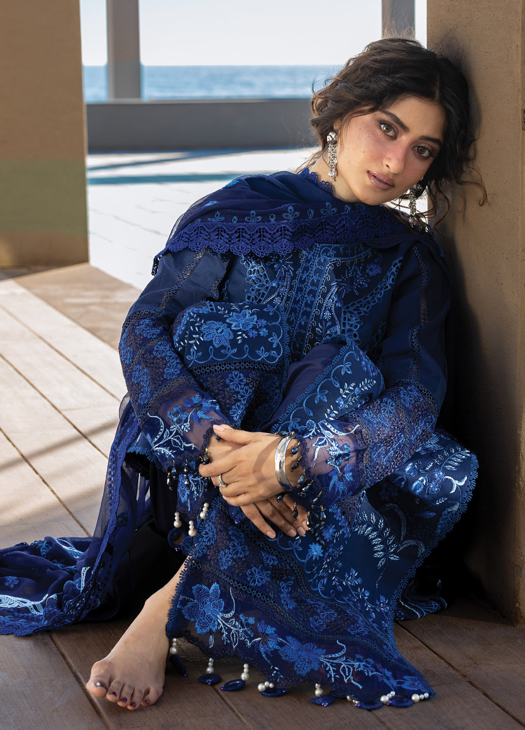 Sirene by Mahnur Unstitched Embroidered Lawn 3 Piece Suit MN26USL S-15 - Summer Collection