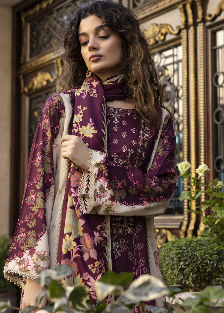 Meerak Women Pret Premium Embroidered Linen 3 Piece Vionna - Winter Collection