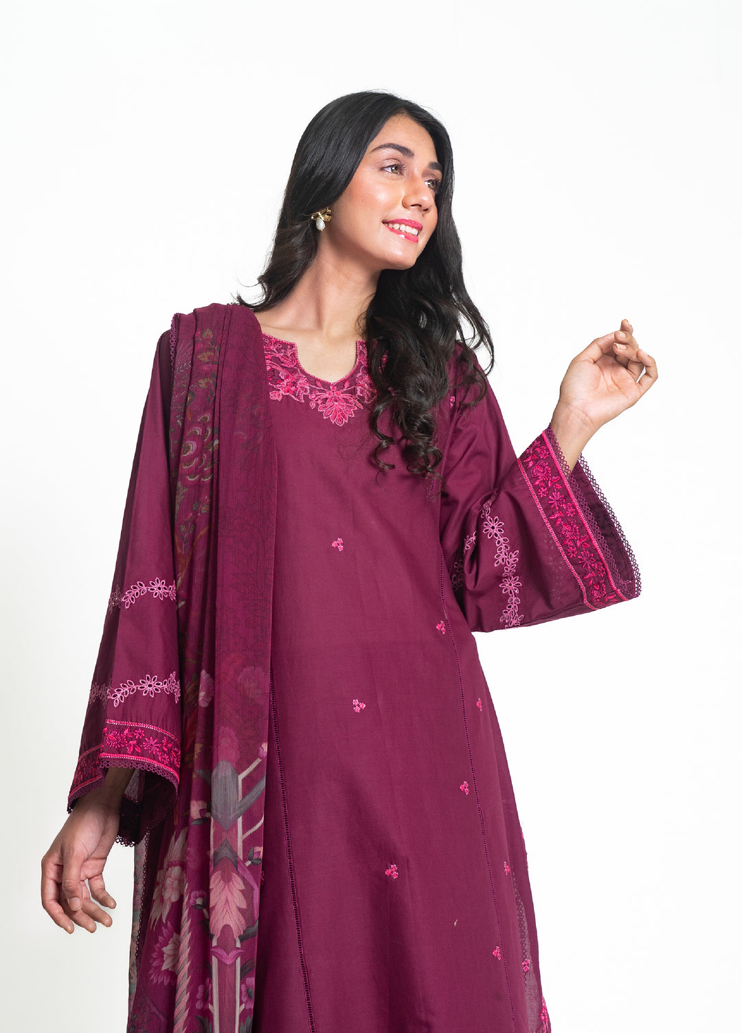 Zyna RTW Embroidered Lawn 3 Piece Suit ZY26ULS Ivara - Summer Collection