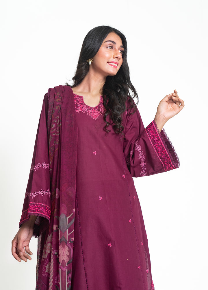 Zyna RTW Embroidered Lawn 3 Piece Suit ZY26ULS Ivara - Summer Collection