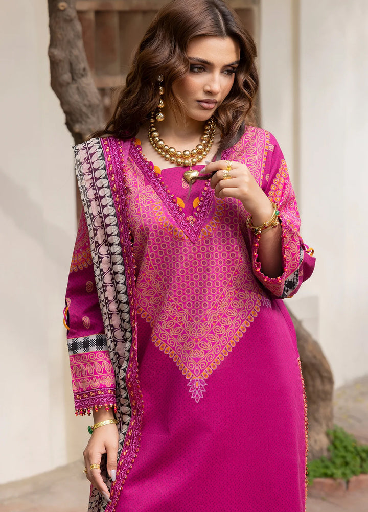 Andaaz by Charizma Unstitched Embroidered Lawn 3 Piece Suit CHR26UAL CAD6-01 - Summer Collection