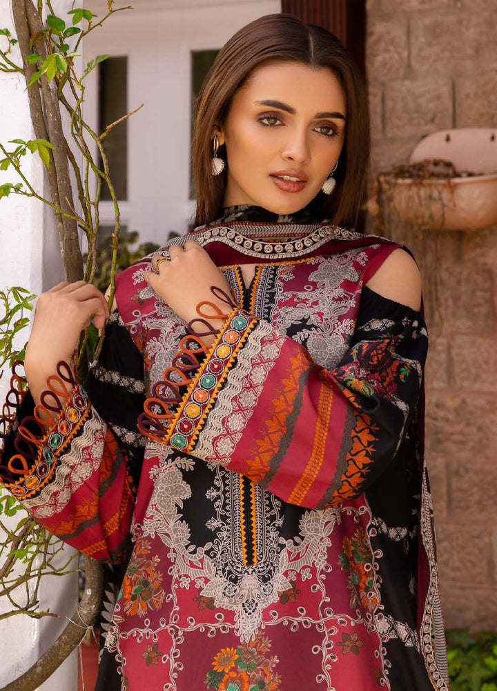 Rang e Bahar by Charizma Unstitched Embroidered Lawn 3 Piece Suit CHR26ULR CRB6-17 - Summer Collection