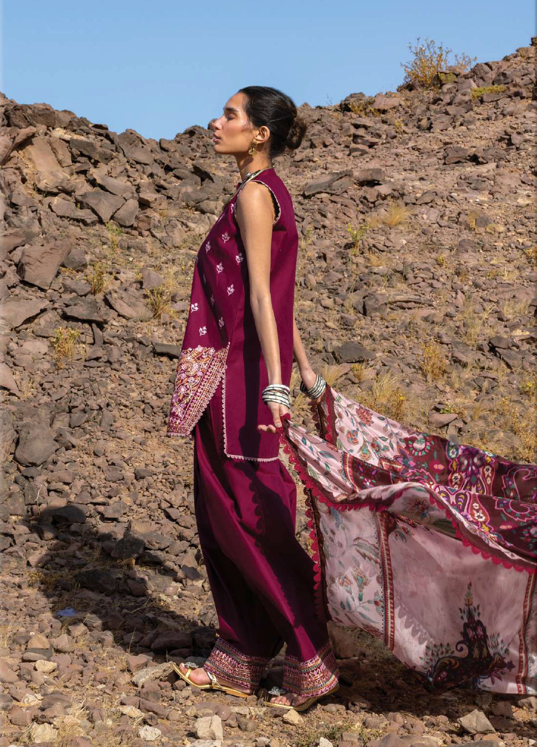 Zainab Chottani Unstitched Embroidered Luxury Lawn 3 Piece Suit ZC26ULZ D-3 AYLIN - Summer Collection