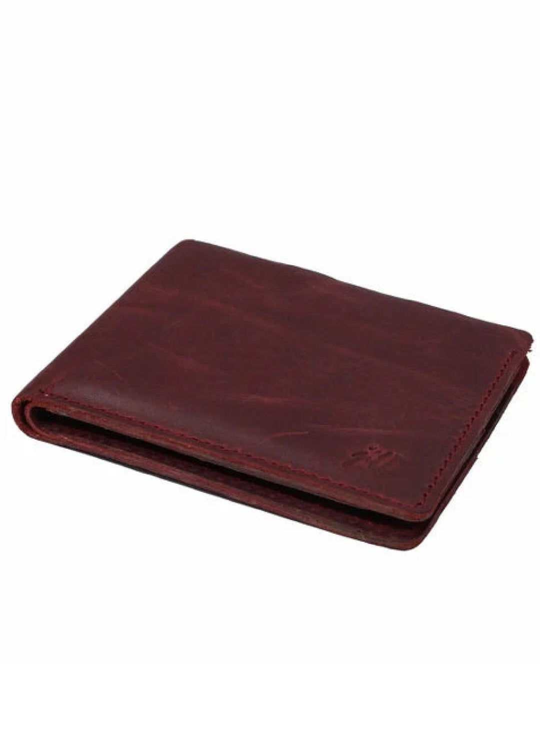 Vintage by Jild Mens Genuine Vintage Leather Wallet-CRIMSON RED S2 - Wallets Collection