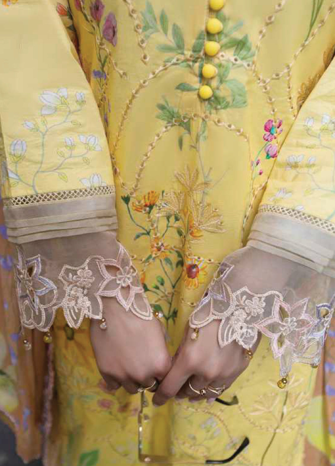 Sunshine Bloom by Al Zohaib Unstitched Embroidered Lawn 3 Piece Suit AZ26USL D7 - Summer Collection