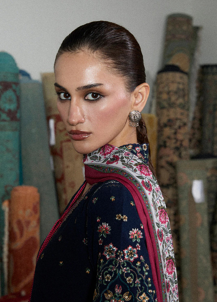 Jugnu by Hussain Rehar Unstitched Karandi Embroidered Suits 3 Piece HR25JW Firo - Winter Collection