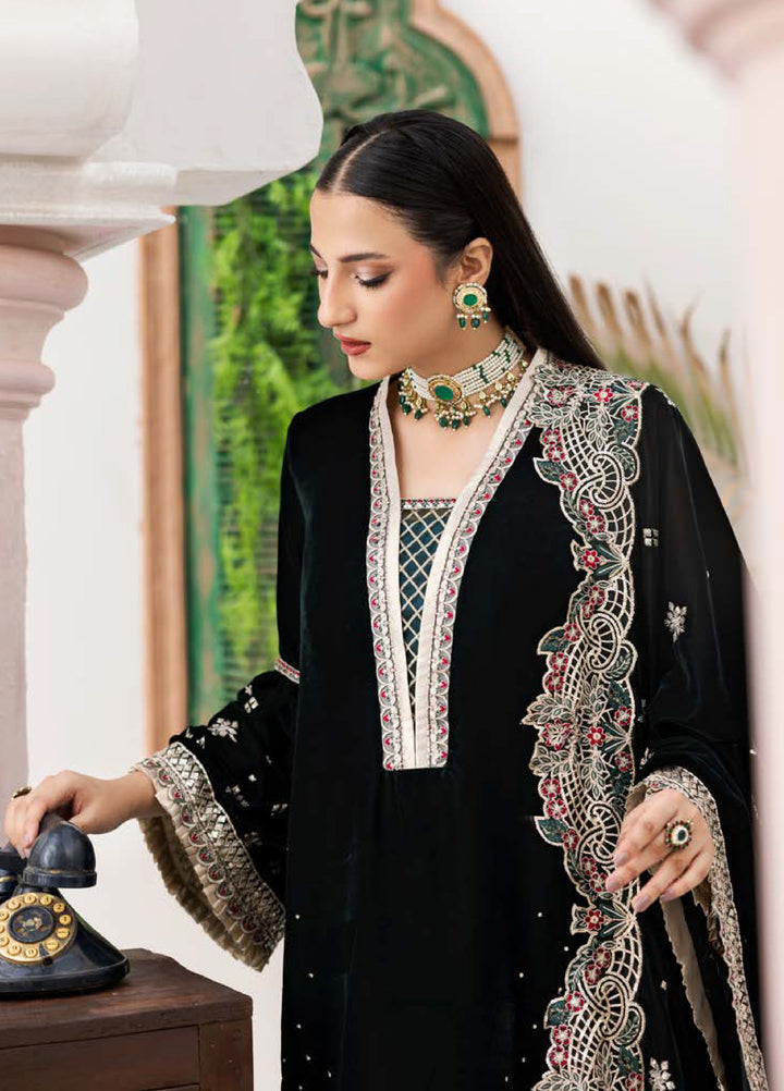 Andaz E Makhmal by Zebtan Unstitched Velvet ZB25 ZAM-07 - Festive Collection