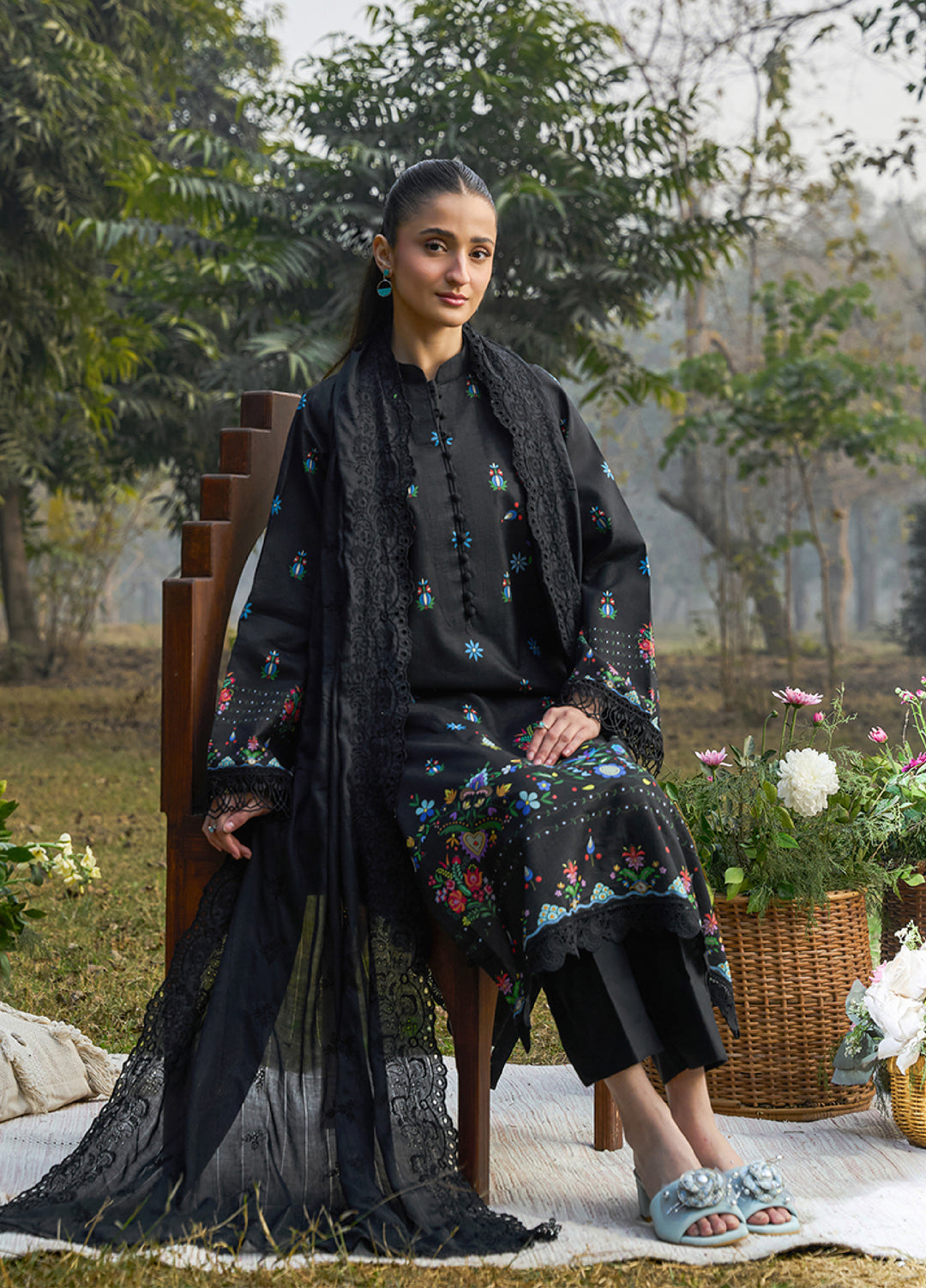 Raha Summer Prints by RajBari Unstitched Printed Lawn 3 Piece Suit RB26URS D-04 - Summer Collection