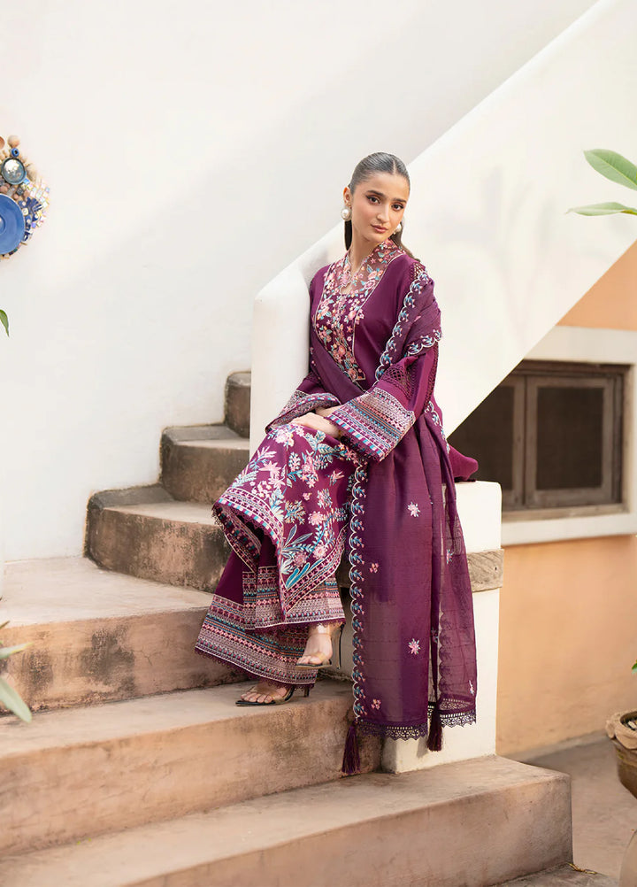Angan by Mahnur Unstitched Embroidered Lawn 3 Piece Suit MN26UAL AAN-008 - Summer Collection