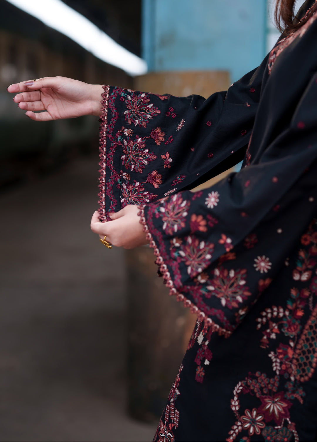 Safarnama by Casuallite RTW Embroidered Cotton Lawn 3 Piece CL26PSCL Ciara Noir - Eid Collection
