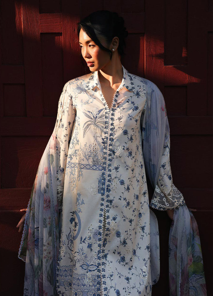 Q Prints by Qalamkar Unstitched Lawn Printed 3 Piece Suit QLK26QP Aerin - Summer Collection