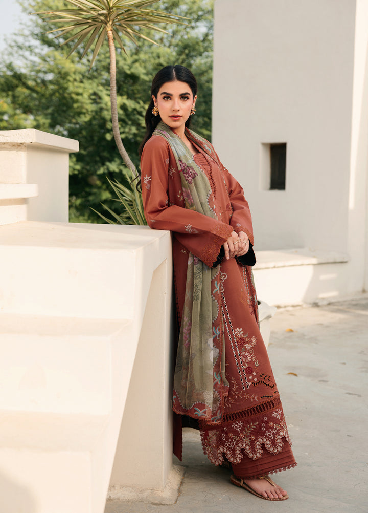 Zync by Florent Unstitched Embroidered Lawn 3 Piece Suit FL26ULZ FZ-6B - Lawn Collection